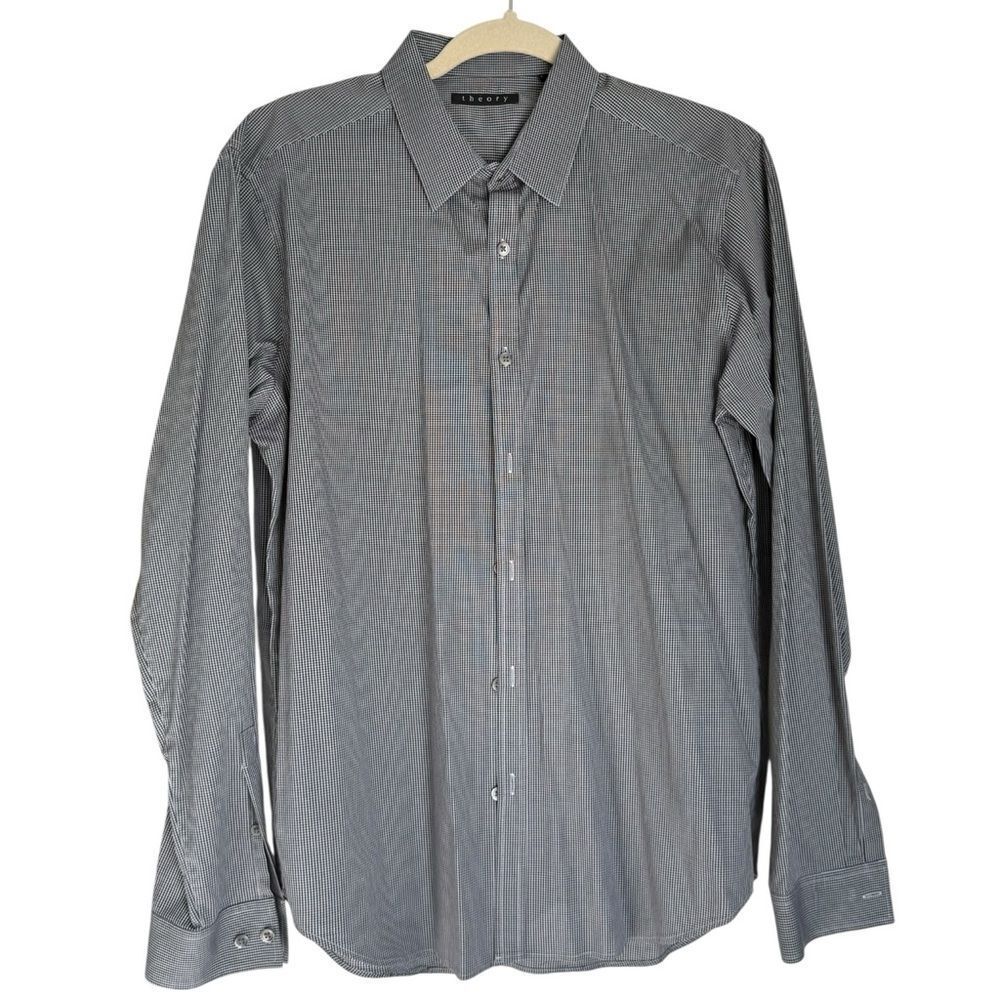 Theory Men’s Long Slevee Button Down Collared Dress Shirt. Large.